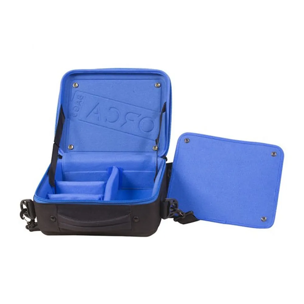 ORCA OR-67 Hard Shell Accessories Bag (Small): the lid panel removed.