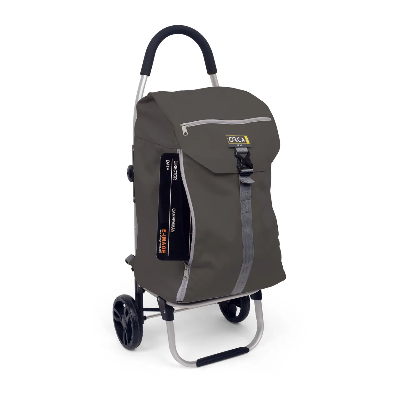 ORCA OR-542 DSLR Accessories Cart with Detachable Backpack: the gray front pocket.