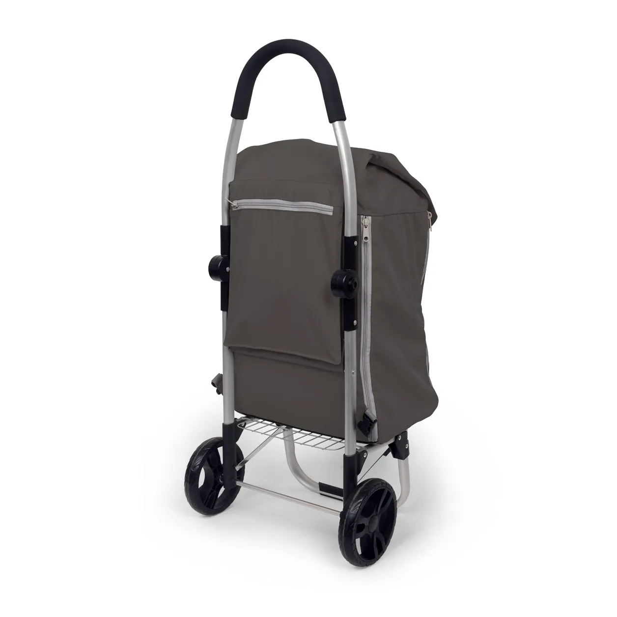 ORCA OR-542 DSLR Accessories Cart with Detachable Backpack: the gray cart from behind.