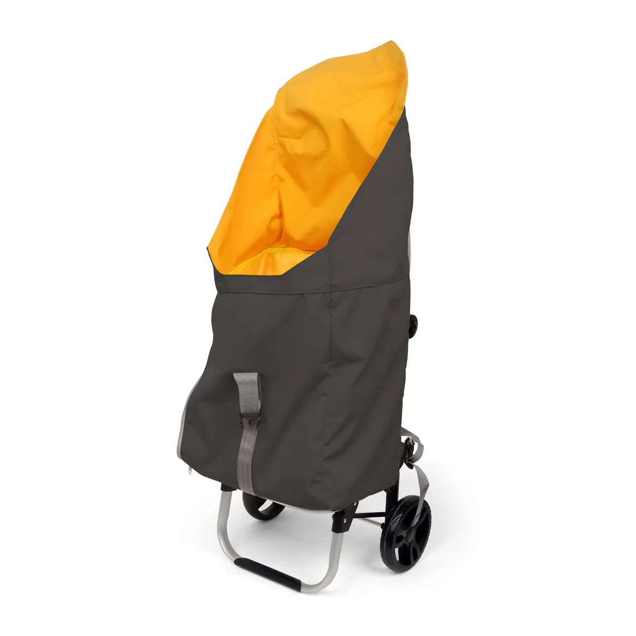 ORCA OR-542 DSLR Accessories Cart with Detachable Backpack: the gray bag opened.