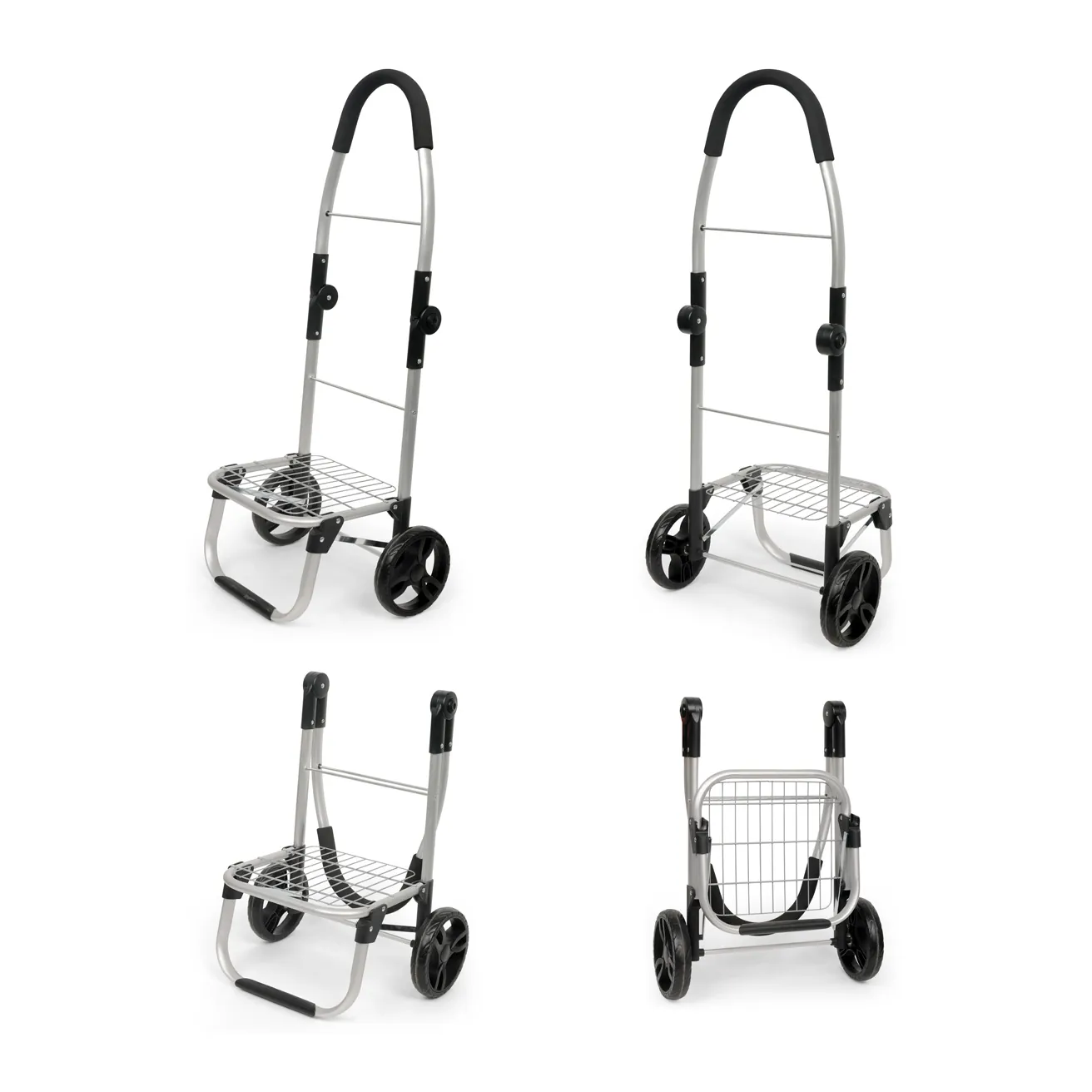 ORCA OR-542 DSLR Accessories Cart with Detachable Backpack: the cart frame folded and open.