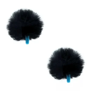 Radius Mini Urchin Lavalier Windshields, pair of black Mini Urchins.