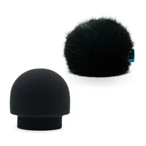 Radius Mushroom Foam Windscreens, 19/22 mm mushroom foam with its fitted fur windcover.