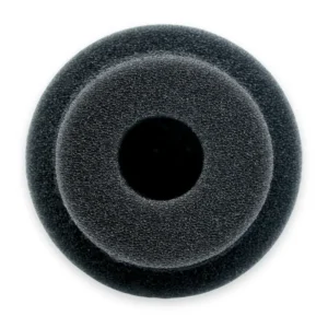 Radius Mushroom Foam Windscreens, foam from the end, showing its inner cavity.
