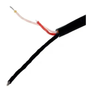 Remote Audio 7506CC Coiled Cable for 7506 Headphones: The tinned leads at the headphone end.