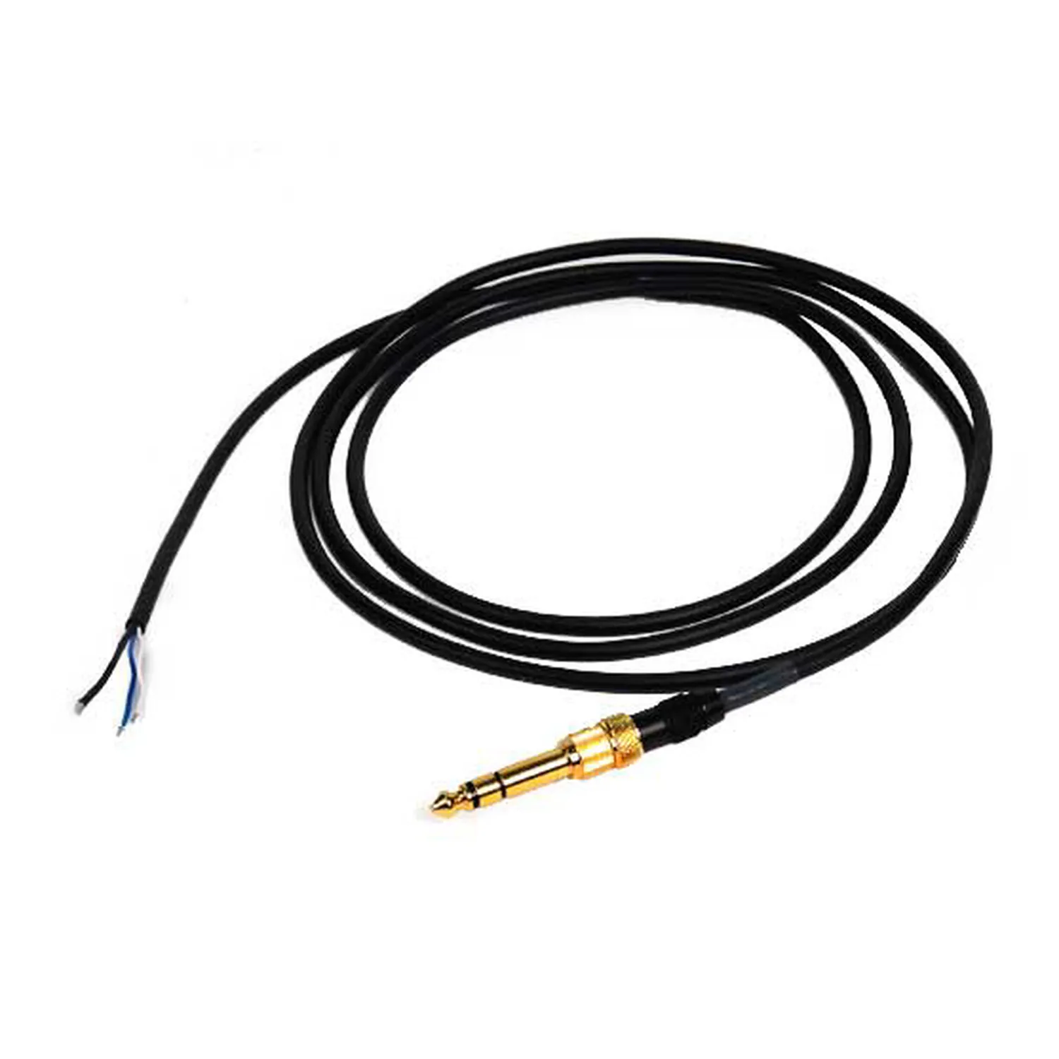 Remote Audio 7506SC Straight Cable for 7506 Headphones: The 6 ft straight cable with its 3.5 mm plug and tinned leads.