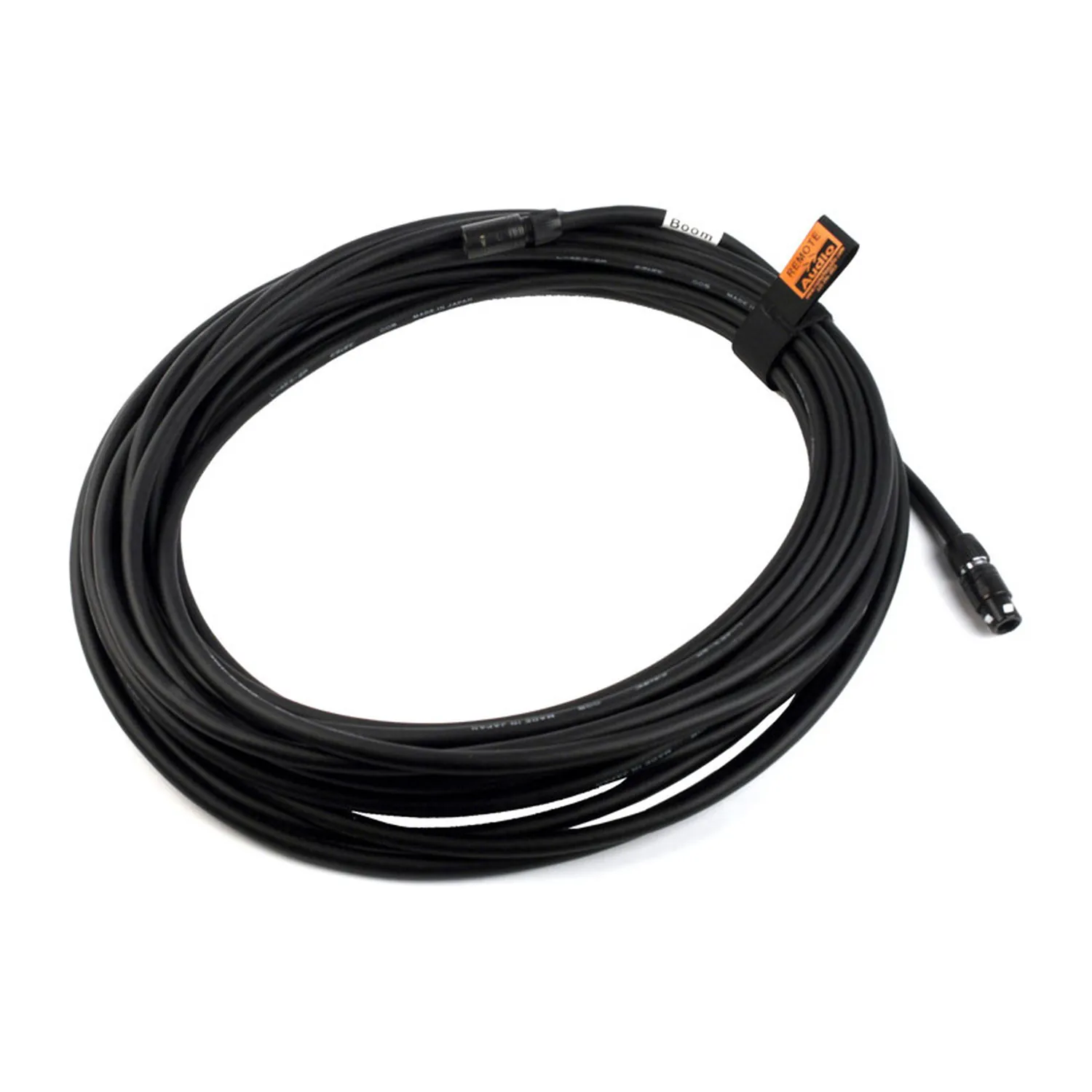 Remote Audio BCSX25 Extension Cable for Boom Box/Duplex Box (25 ft): The coiled black extension cable.