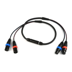 Remote Audio BCSXLRAD XLR Adapter Set for Boom Box Extension Cables: The two adapter cables, two XLR3F to Neutricon and Neutricon to two XLR3M.