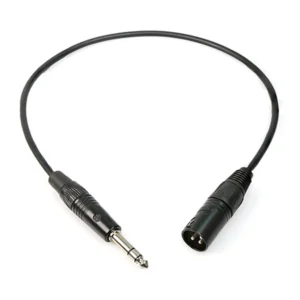 Remote Audio CA1/4X3M18 Balanced Adapter 1/4 in TRS to XLR3M: The whole 18 in cable.