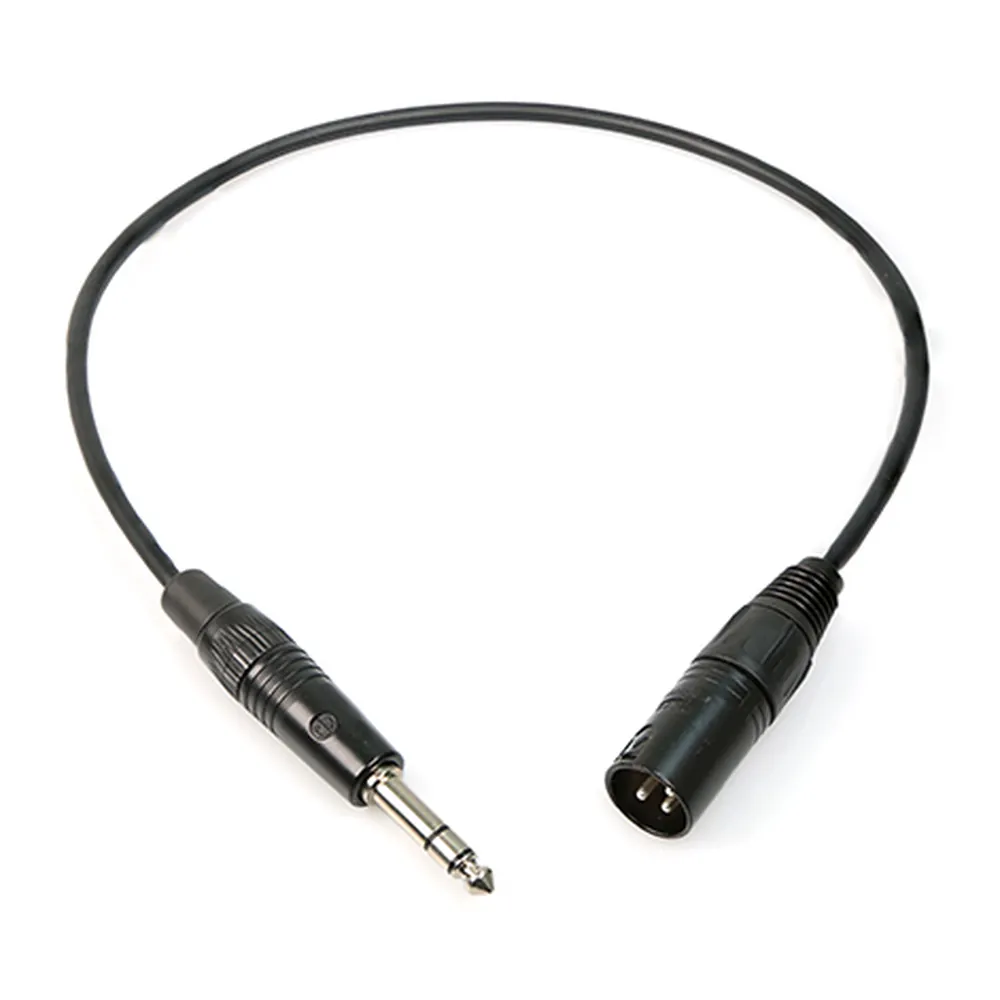 Remote Audio CA1/4X3M18 Balanced Adapter 1/4 in TRS to XLR3M: The whole 18 in cable.