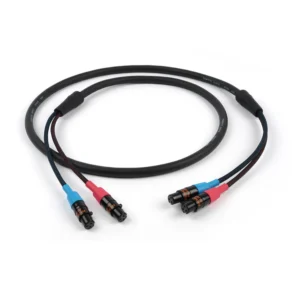 Remote Audio CA744INLTA3 2-Channel Adapter Cable (2) TA3F to (2) TA3F: The cable with two color-banded TA3F at each end.