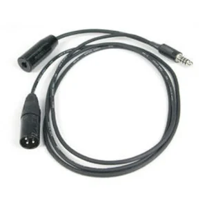 Remote Audio CAAVMIC Aviation Intercom Interface Adapter: The aviation adapter with its plug, jack, and XLR3M.
