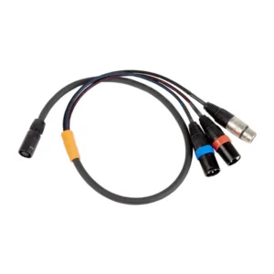 Remote Audio CABETAC5 Breakaway Camera End for HD Cameras: The camera end with its two XLR3M and XLR5F.