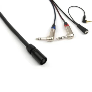 Remote Audio CABETACCOBMC ENG Breakaway for Blackmagic Cinema Cameras: The camera end with its 1/4 in and 3.5mm leads.