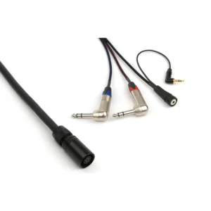 Remote Audio CABETACCOBMC ENG Breakaway for Blackmagic Cinema Cameras: The camera end with its 1/4 in and 3.5mm leads.