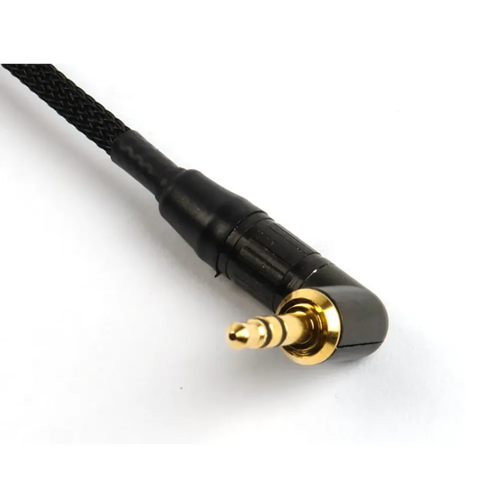 Remote Audio CABETACCOX5M Breakaway Camera End for ARRI Alexa: The right-angle 3.5 mm TRS plug up close.