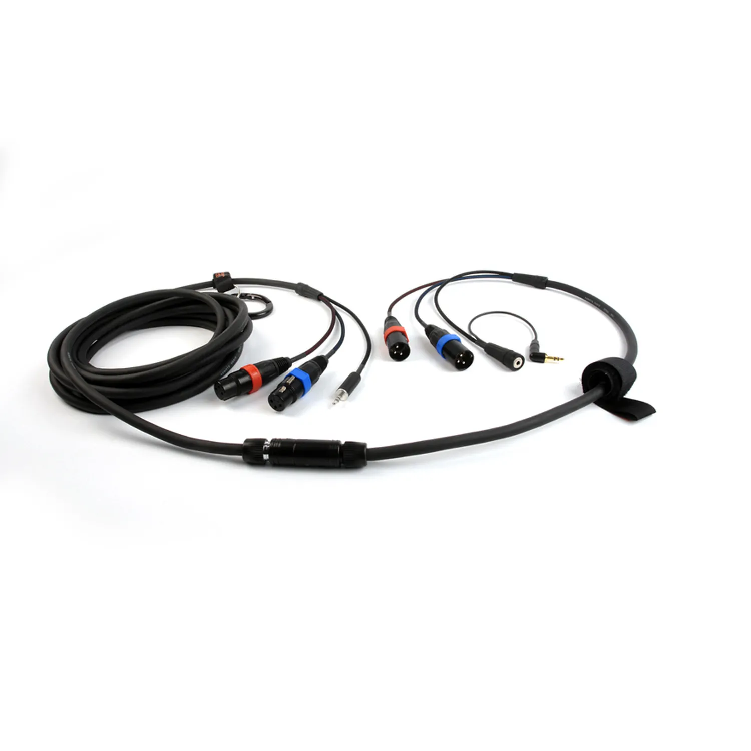 Remote Audio CABETACFP33 Betacam/ENG Breakaway Cable: The breakaway with its XLR and 3.5 mm ends.