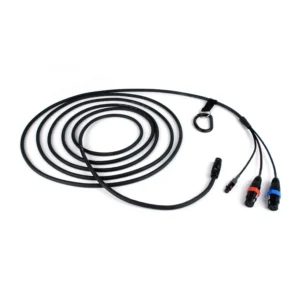 Remote Audio CABETAMIXNOMAD Breakaway Mixer End for Zaxcom Nomad: The coiled mixer end with its XLR3F and TA5F.