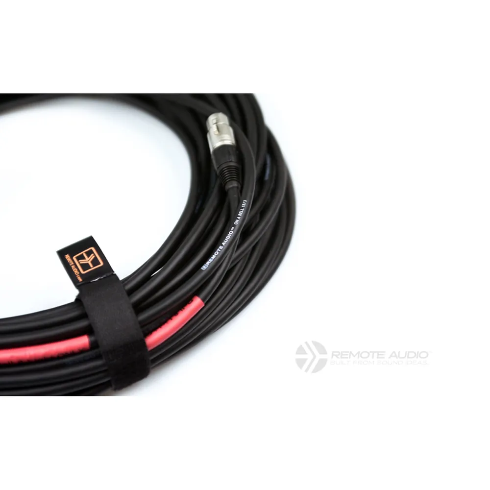 Remote Audio CABLX4PH100 Bell and Light Power Flex Cable (100 ft): The coil with its strap and red marker from another side.