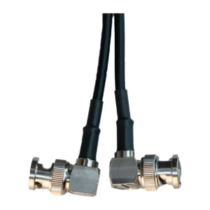 Remote Audio CABNCRA Timecode Jumper Cable: The two right-angle BNC plugs up close.