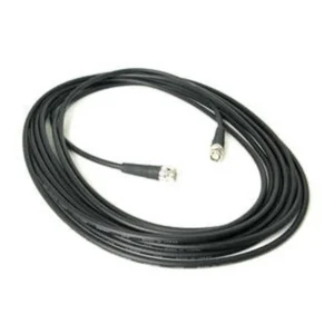 Remote Audio CABNCVID25 BNC Video Cable Canare LV-61S (25 ft): The 25 ft video cable coiled, with its two BNC plugs.