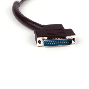 Remote Audio CADEVO4/5UP 6-Channel Breakout for Zaxcom Deva: The 45 degree DB25M up close.