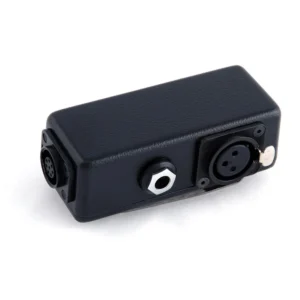 Remote Audio CADPLXBOX Boom Operator Duplex Box: The duplex box with its 1/4 in jack and XLR connector.