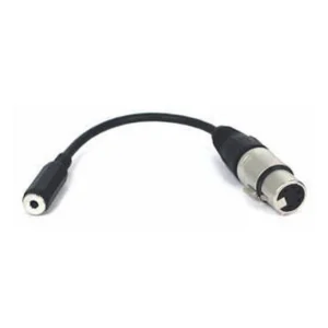 Remote Audio CAHDX5F1/8FS Stereo Adapter for Breakaway Return: The adapter with its XLR5F and 3.5mm TRS jack.
