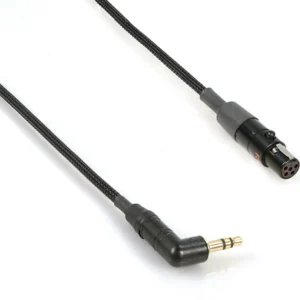 Remote Audio CALEC1/8T5FS Unbalanced Adapter for Lectrosonics: The right-angle 3.5 mm TRS plug and the TA5F connector.