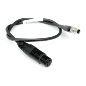 Remote Audio CALECAES AES3 Cable for Lectrosonics DCHT: The 18 in cable with its XLR3F and TA6F.