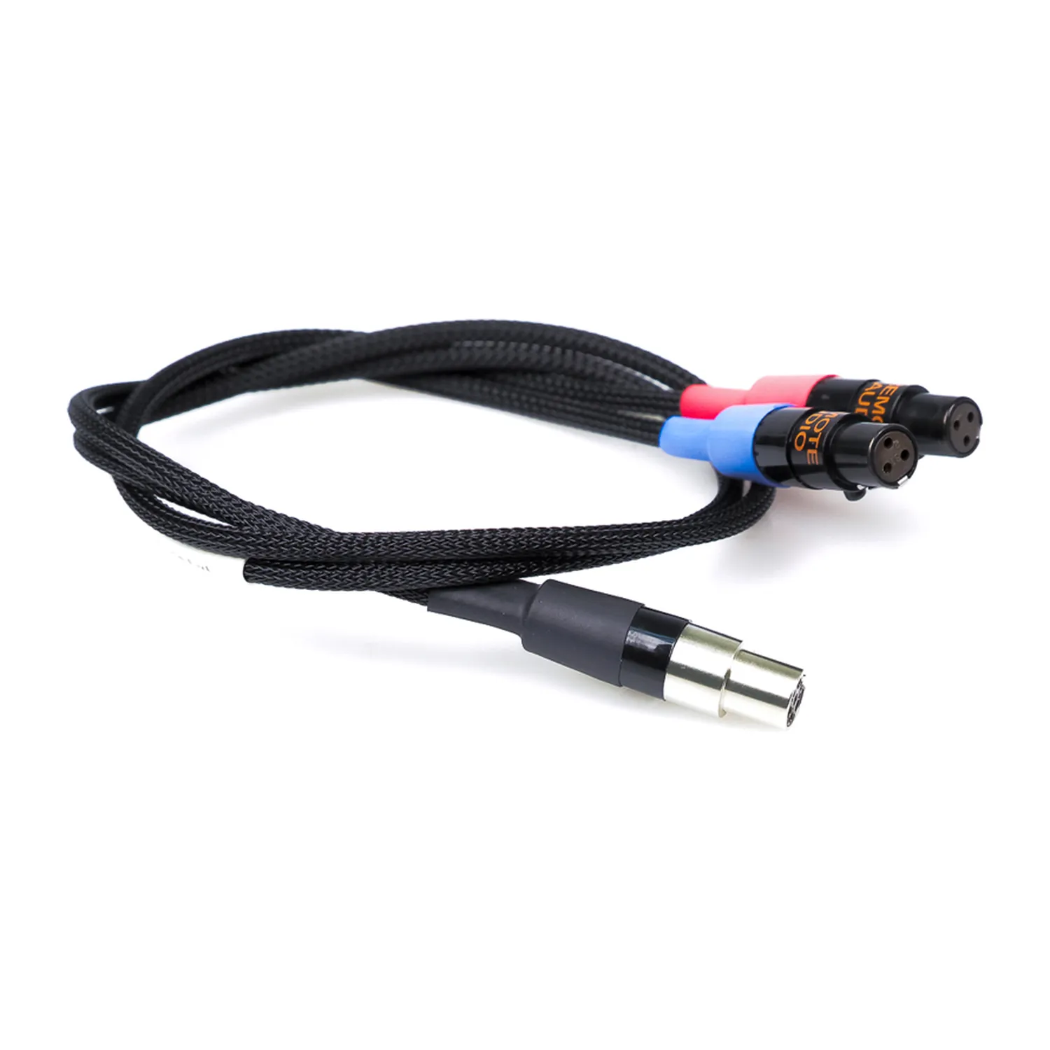 Remote Audio CALECT3FYT6F Breakout Cable for Lectrosonics DCHT: The breakout with its two TA3F leads and TA6F.