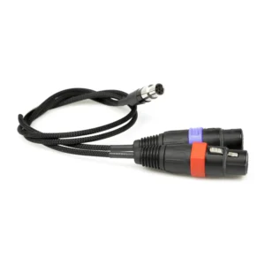 Remote Audio CALECX3FYT6F Breakout Cable for Lectrosonics DCHT: The breakout with its XLR3F leads and TA6F.