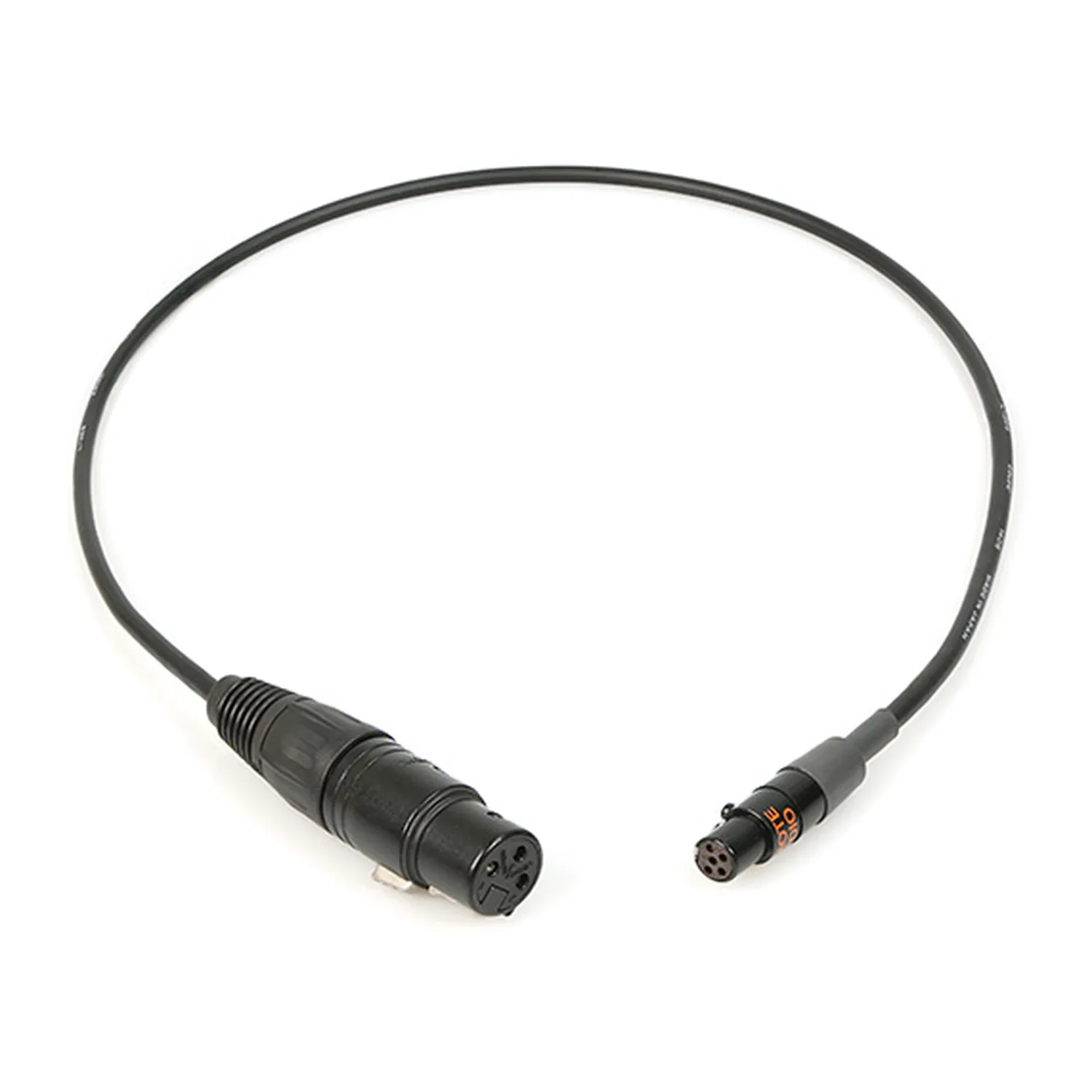 Remote Audio CALECXL3/5L36 Unbalanced Line Level Adapter XLR3F to TA5F: The cable with its XLR3F and TA5F.