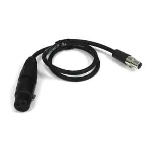 Remote Audio CALECXL3/5M Unbalanced Mic Level Adapter XLR3F to TA5F: The cable with its XLR3F and TA5F.