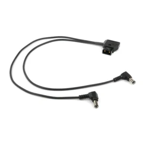 Remote Audio CALEPWRBTAPY DC Power Y-Cable PowerTap to S760: The Y cable with its PowerTap plug and two right-angle coaxial plugs.