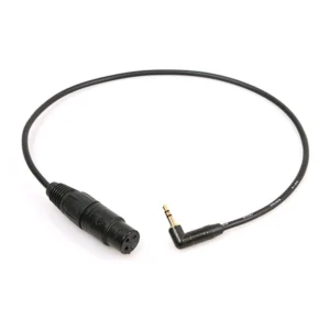 Remote Audio CAMCX3F1/8D Adapter Cable for Mini-Cam Inputs: The whole cable from XLR3F to 3.5 mm plug.