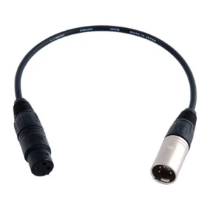 Remote Audio CAMHDX900 Balanced Adapter Cable XLR3F to XLR5M: The cable with its XLR3F and XLR5M.