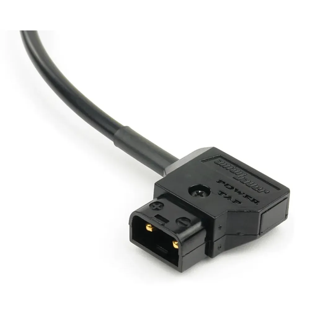 Remote Audio CAPTAPHIR DC Power Cable D-Tap to 4-Pin Hirose Male: The D-Tap plug up close.