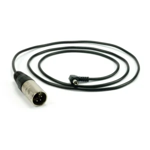 Remote Audio CAPWRX4MS760 DC Power Cable XLR4M to S760: The coiled cable with its XLR4M and right-angle S760 plug.