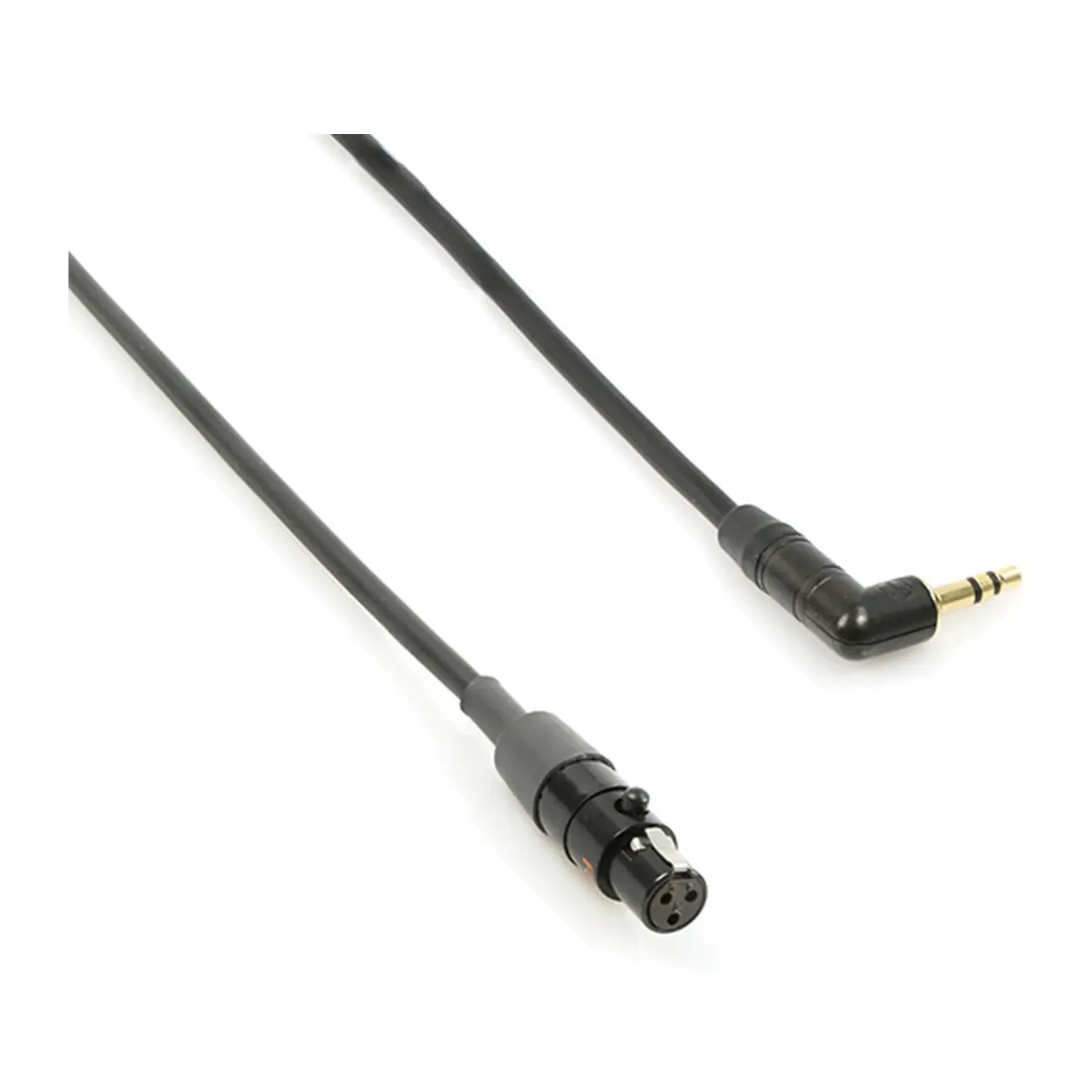 Remote Audio CASDTMD Adapter Cable for Tape/Mix Out TA3F to 3.5mm: The TA3F and right-angle 3.5 mm plug up close.