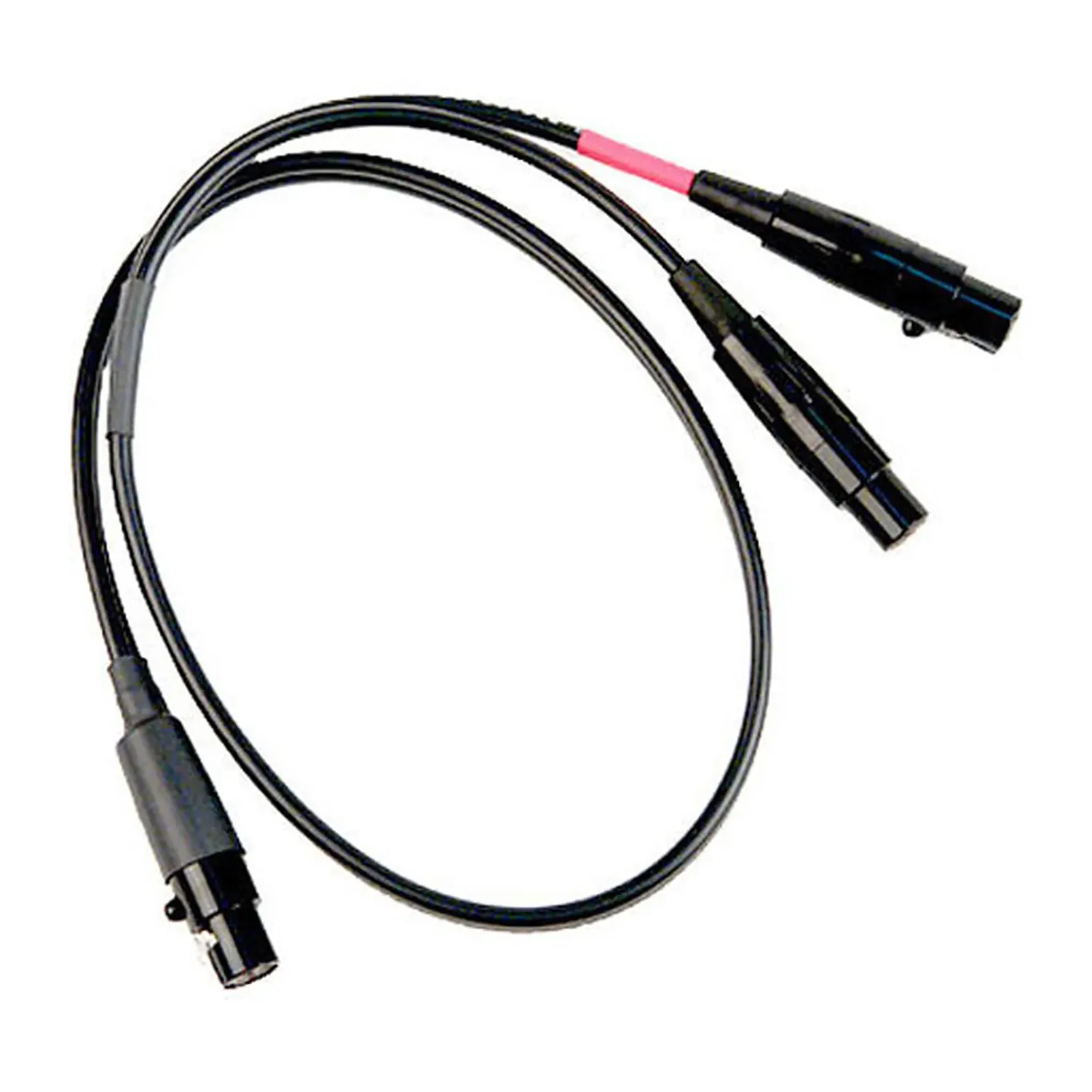 Remote Audio CASDTYLEC Tape/Mix Breakout Cable to Lectrosonics: The breakout with its TA3F and two TA5F leads.