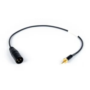 Remote Audio CASENEK100ST Adapter Cable for Sennheiser Receivers: The 18 in cable with its locking 3.5 mm plug and XLR3M.