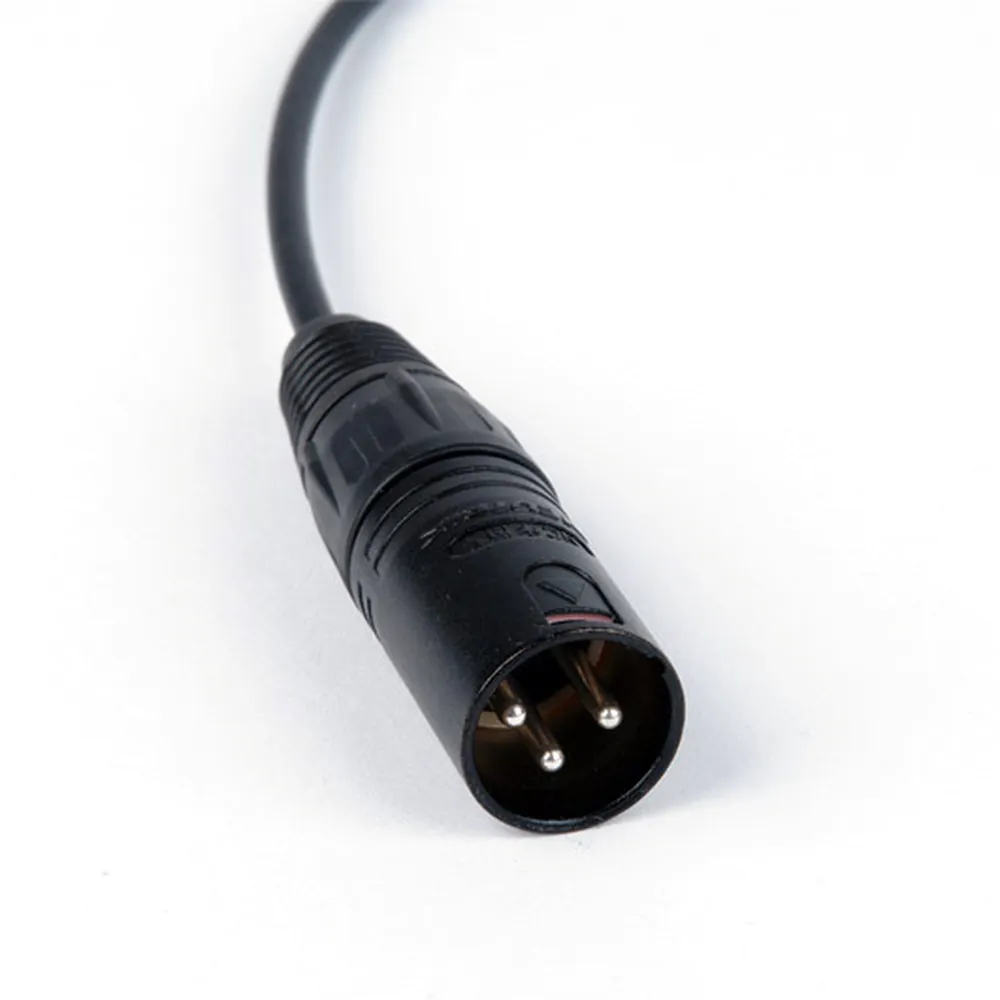 Remote Audio CASENEK100ST Adapter Cable for Sennheiser Receivers: The XLR3M up close.