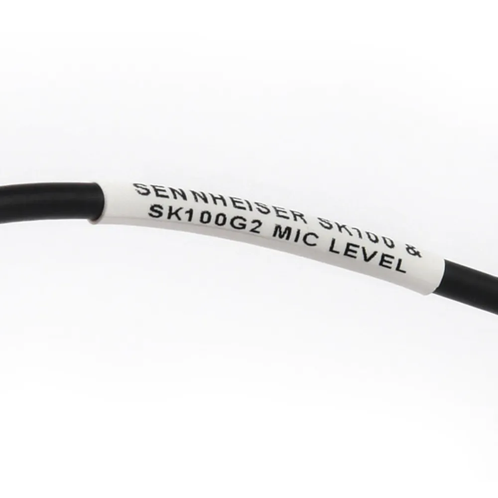 Remote Audio CASENSK100XM24 Mic Level Cable for Sennheiser Wireless: The cable's Sennheiser mic level label.