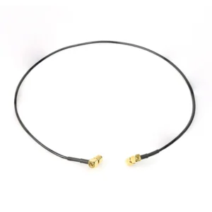 Remote Audio CASMARL24X2 50 Ohm SMA Antenna Cables (Set of Two): One cable looped with its two SMA plugs.