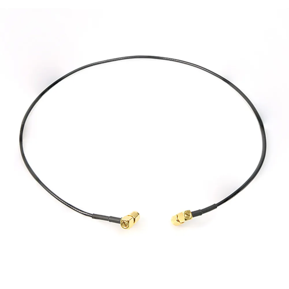 Remote Audio CASMARL24X2 50 Ohm SMA Antenna Cables (Set of Two): One cable looped with its two SMA plugs.