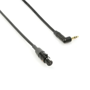 Remote Audio CAT3F1/8MS Adapter Cable TA3F to 3.5mm Right Angle: The cable with its TA3F and right-angle 3.5 mm plug.