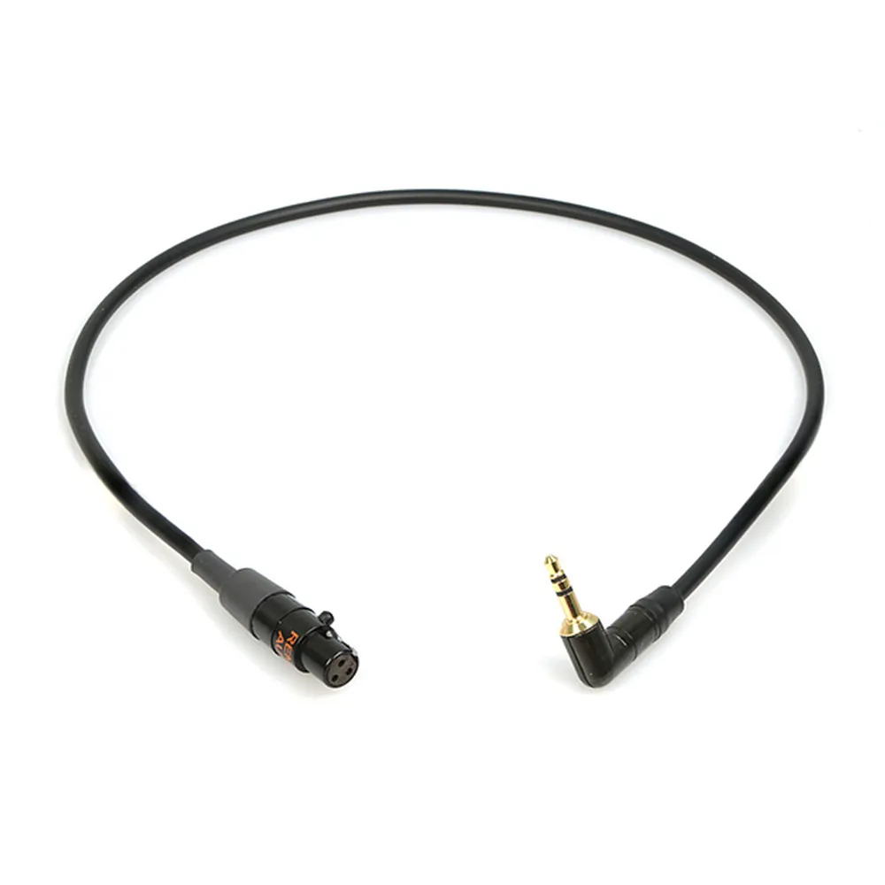 Remote Audio CAT3F1/8MS Adapter Cable TA3F to 3.5mm Right Angle: The 18 in cable coiled loosely.