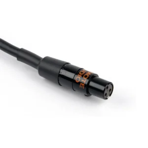 Remote Audio CAT3FL12 Balanced Jumper Cable TA3F to TA3F (12 in): A TA3F plug up close.