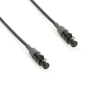Remote Audio CAT3FL24 Balanced Jumper Cable TA3F to TA3F (2 ft): The 2 ft jumper with its two TA3F plugs.